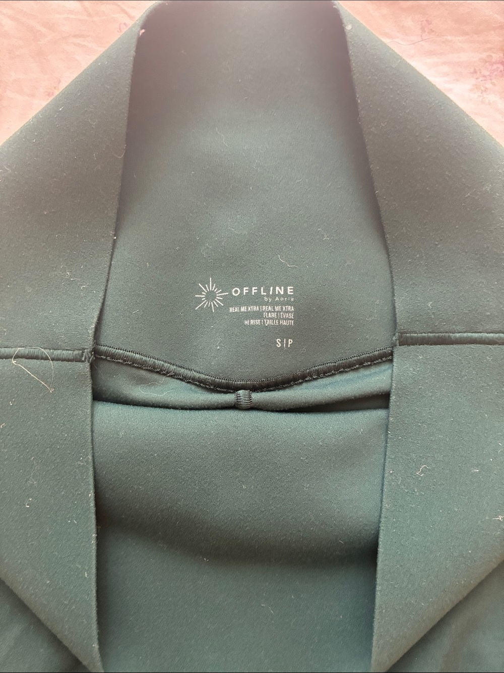 aerie Forest Green Wide-Leg High-Rise Pants - Picture 3 of 4